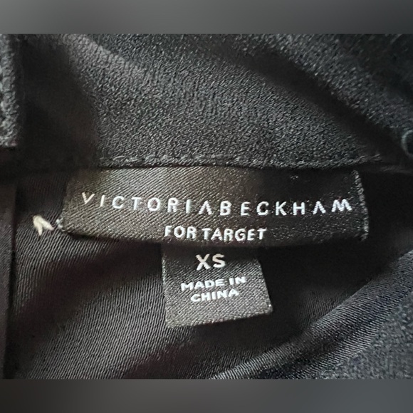 Victoria Beckham for target bunny collar long sleeve black shift dress. Size XS - Picture 12 of 13